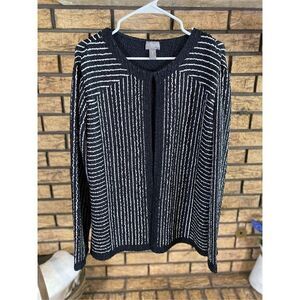 Travelers By Chico Textured‎ Stripe Coat